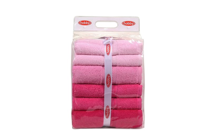 HOBBY Badhandduk 70x140 2-pack Rosa/Ljusrosa - Textilier & mattor - Badrumstextilier - Badlakan & badhandduk