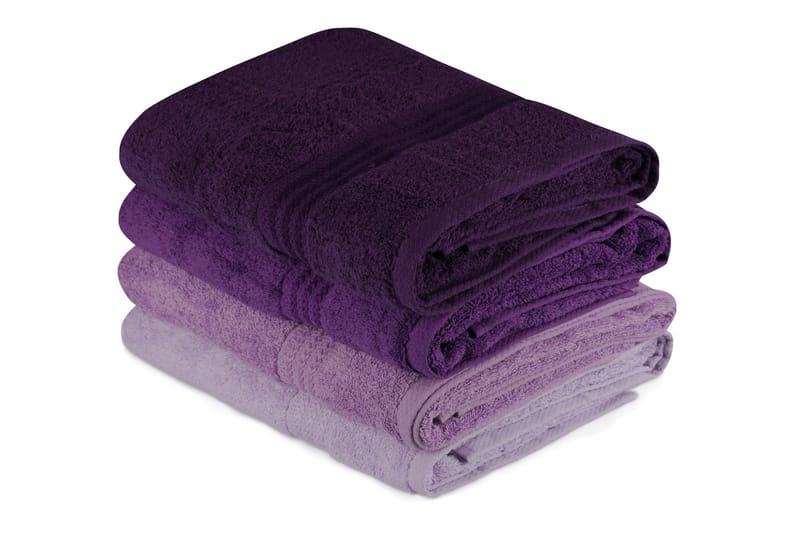 HOBBY Badhandduk 70x140 2-pack Lila - Textilier & mattor - Badrumstextilier - Badlakan & badhandduk