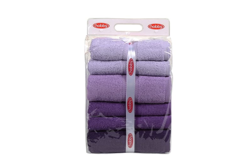 HOBBY Badhandduk 70x140 2-pack Lila - Textilier & mattor - Badrumstextilier - Badlakan & badhandduk