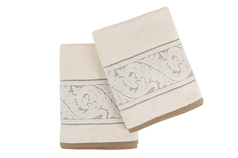 Hobby Badhandduk 70x140 cm 2-pack - Creme - Textilier & mattor - Badrumstextilier - Badlakan & badhandduk