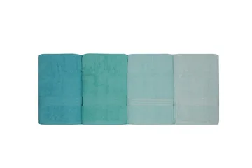 Hobby Badhandduk 70x140 cm 4-pack - Ljusgrön/Grön/Mint - Textilier & mattor - Badrumstextilier - Badlakan & badhandduk