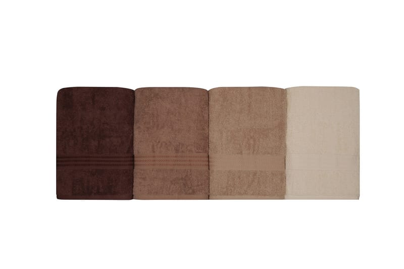Hobby Badhandduk 70x140 cm 4-pack - Creme/Beige/Brun - Textilier & mattor - Badrumstextilier - Badlakan & badhandduk