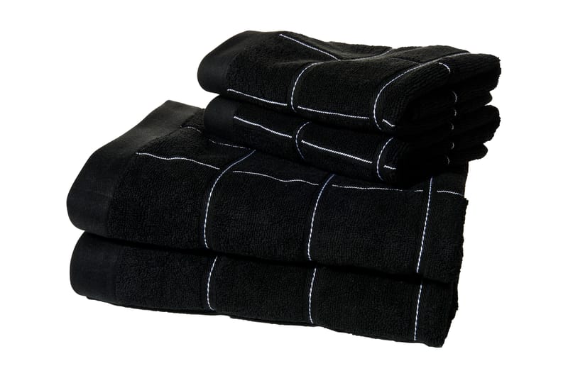 LORD NELSON VICTORY Badlakan Frotté 150x90 Svart - Textilier & mattor - Badrumstextilier - Badlakan & badhandduk