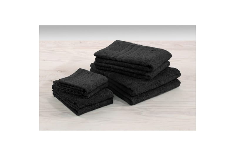 Badlakan Basic Frotté - Svart - Textilier & mattor - Badrumstextilier - Badlakan & badhandduk
