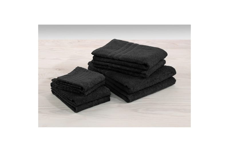 Badlakan Basic Frotté - Svart - Textilier & mattor - Badrumstextilier - Badlakan & badhandduk