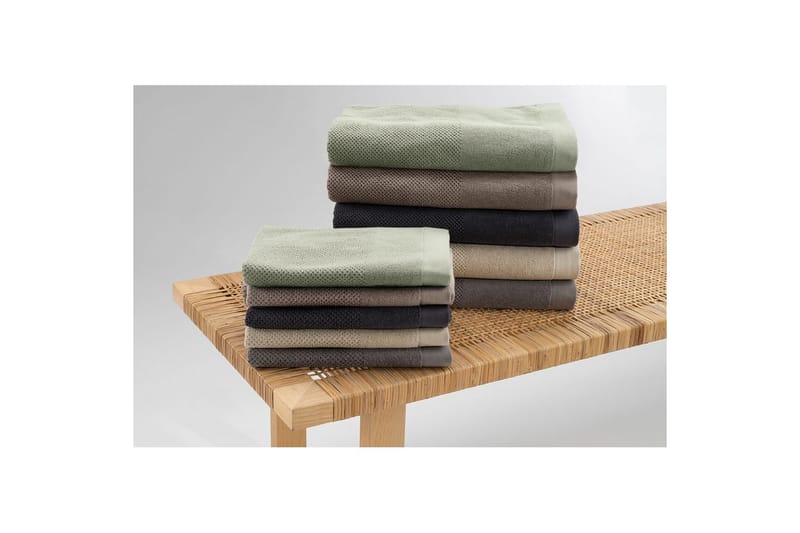 Badlakan Enzo Frotté 90 x 150 cm - Grön - Textilier & mattor - Badrumstextilier - Badlakan & badhandduk