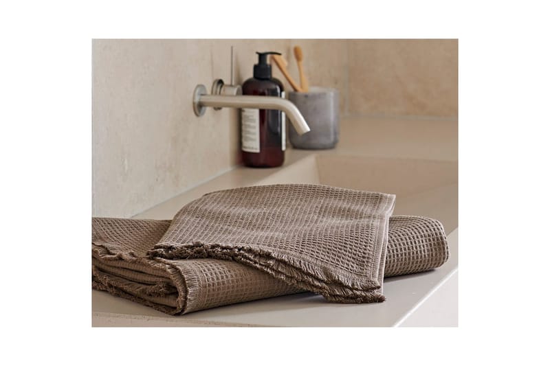 Badlakan Haze Frotté 90 x 150 cm - Brun - Textilier & mattor - Badrumstextilier - Badlakan & badhandduk