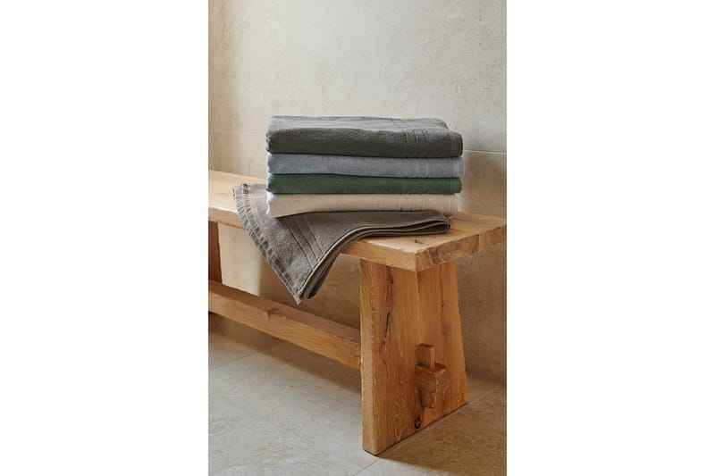 Badlakan Helle Frotté 90 x 150 cm - Grön - Textilier & mattor - Badrumstextilier - Badlakan & badhandduk