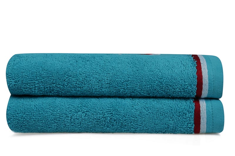 DENBIGH Handduk 2-pack Turkos - Textilier & mattor - Badrumstextilier - Handduk