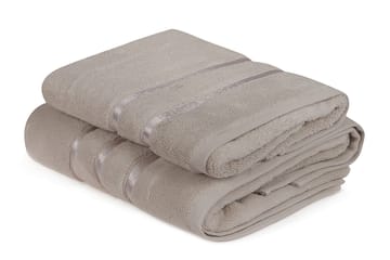 DENBIGH Handduk 2-pack Ljusbrun