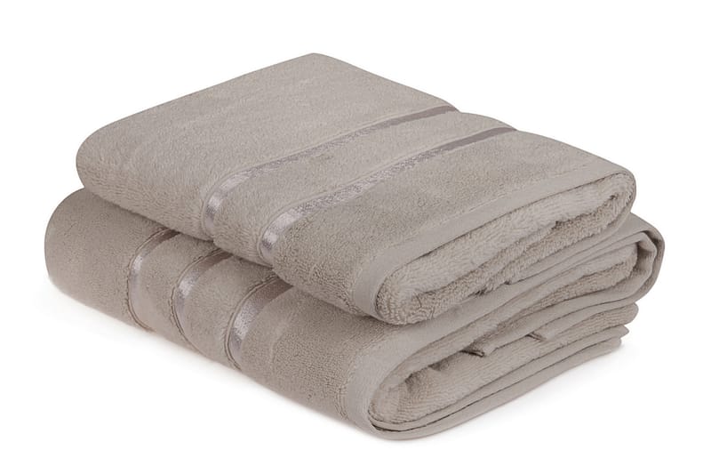 DENBIGH Handduk 2-pack Ljusbrun - Textilier & mattor - Badrumstextilier - Handduk