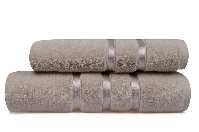 DENBIGH Handduk 2-pack Ljusbrun - Textilier & mattor - Badrumstextilier - Handduk