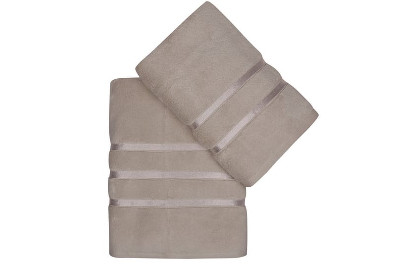 DENBIGH Handduk 2-pack Ljusbrun - Textilier & mattor - Badrumstextilier - Handduk