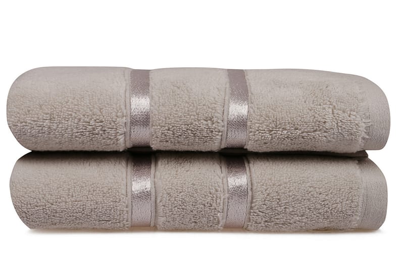 DENBIGH Handduk 2-pack Ljusbrun - Textilier & mattor - Badrumstextilier - Handduk