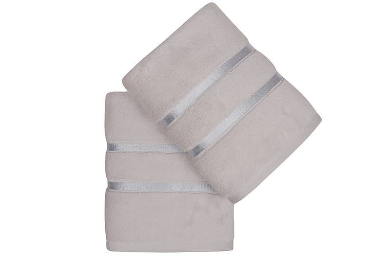 DENBIGH Handduk 2-pack Ljusgrå - Textilier & mattor - Badrumstextilier - Handduk