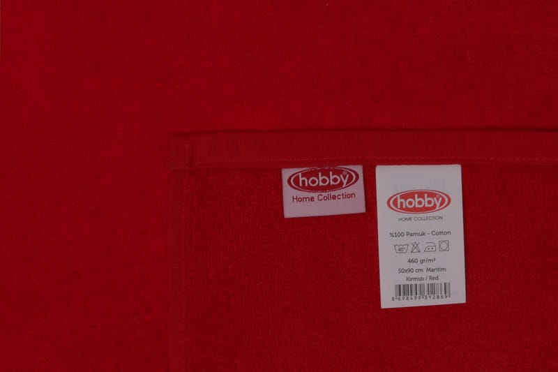 DENBIGH Handduk 4-pack Röd/Grå/Turkos/Blå - Handduk - Badrumstextilier