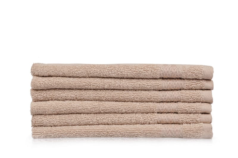 DENBIGH Tvättlapp 6-pack Beige - Textilier & mattor - Badrumstextilier - Handduk