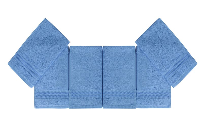 DENBIGH Tvättlapp 6-pack Blå - Handduk - Badrumstextilier