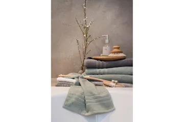 Duschhandduk Basic Frotté 65 x 130 cm - Grön - Textilier & mattor - Badrumstextilier - Handduk