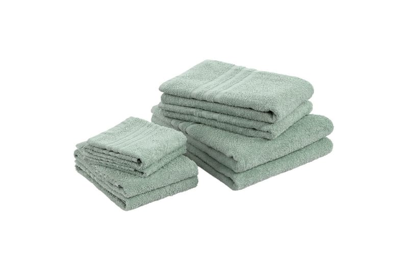 Duschhandduk Basic Frotté 65 x 130 cm - Grön - Textilier & mattor - Badrumstextilier - Handduk