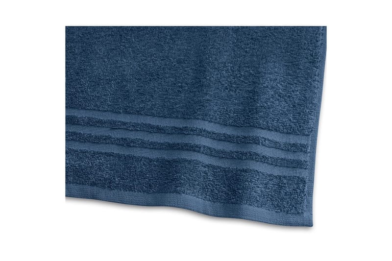 Duschhandduk Basic Frotté 65 x 130 cm - Marinblå - Textilier & mattor - Badrumstextilier - Handduk