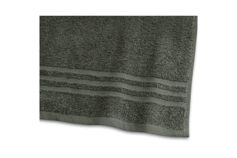 Duschhandduk Basic Frotté 65 x 130 cm - Mörkgrön - Textilier & mattor - Badrumstextilier - Handduk