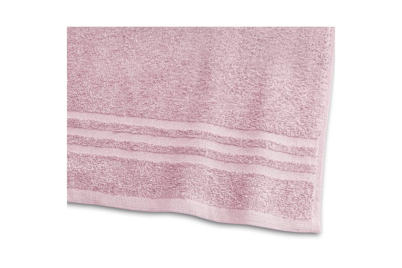 Duschhandduk Basic Frotté 65 x 130 cm - Rosa - Textilier & mattor - Badrumstextilier - Handduk