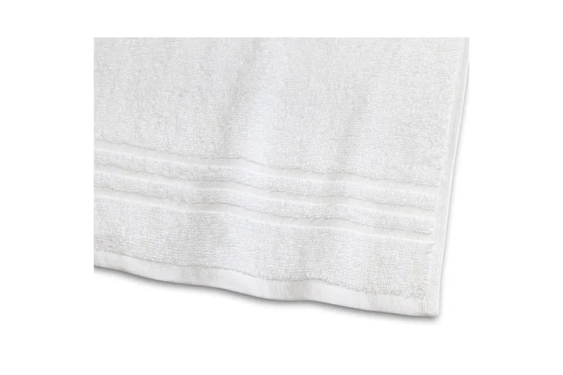 Duschhandduk Basic Frotté 65 x 130 cm, Vit