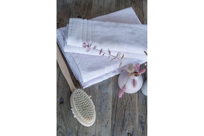 Duschhandduk Basic Frotté 65 x 130 cm - Vit - Textilier & mattor - Badrumstextilier - Handduk