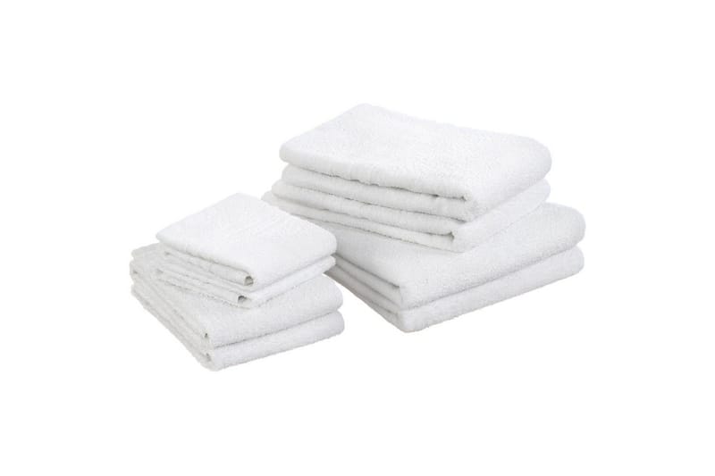 Duschhandduk Basic Frotté 65 x 130 cm - Vit - Textilier & mattor - Badrumstextilier - Handduk