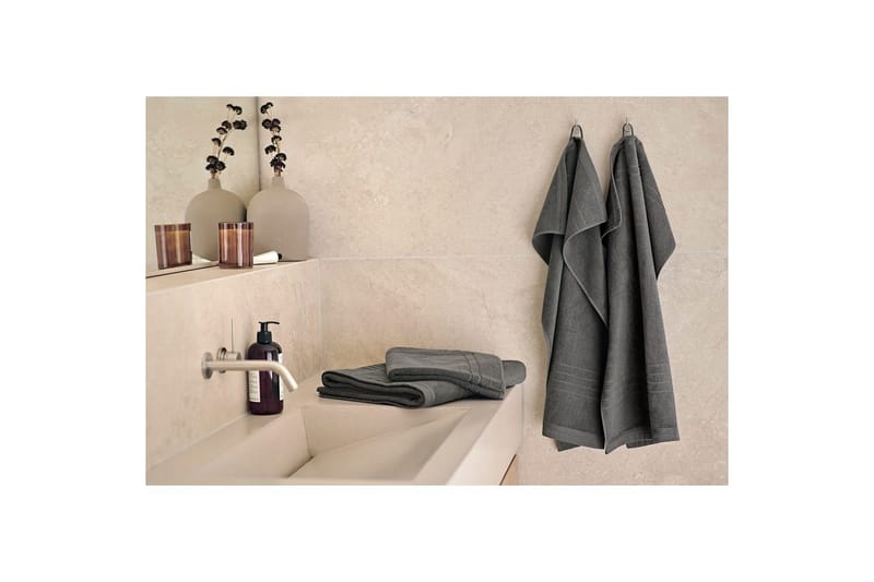 Duschmatta Helle 50 x 70 cm - Grå - Textilier & mattor - Badrumstextilier - Handduk