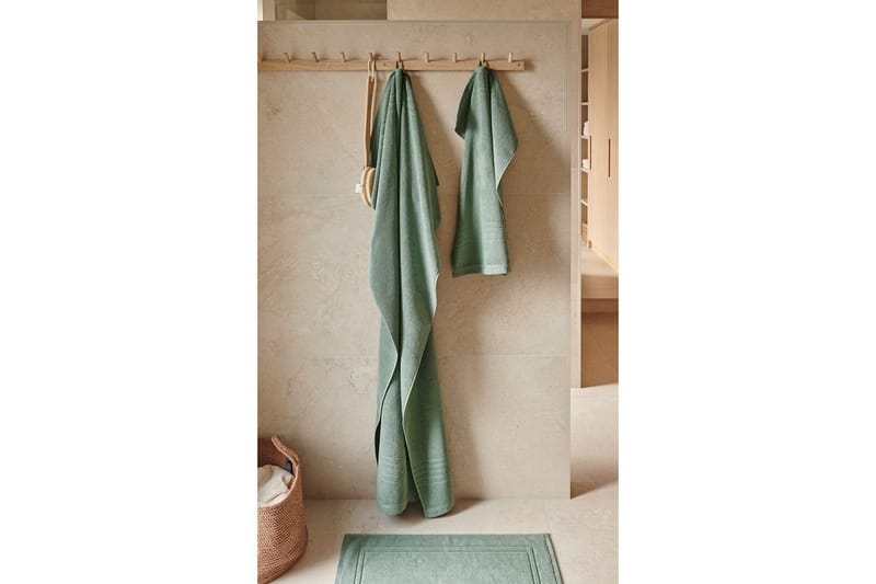 Duschmatta Helle 50 x 70 cm - Grön - Textilier & mattor - Badrumstextilier - Handduk