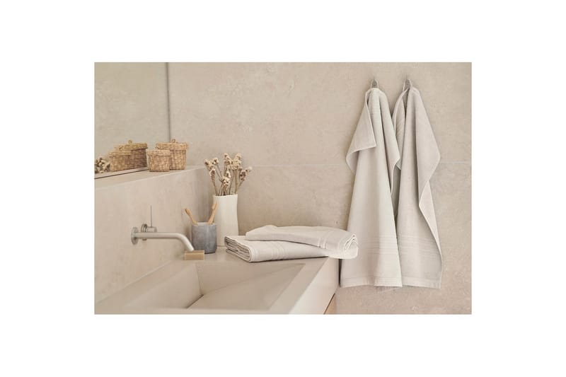 Frotté Helle 90 x 150 cm Sand - Sand - Textilier & mattor - Badrumstextilier - Badlakan & badhandduk