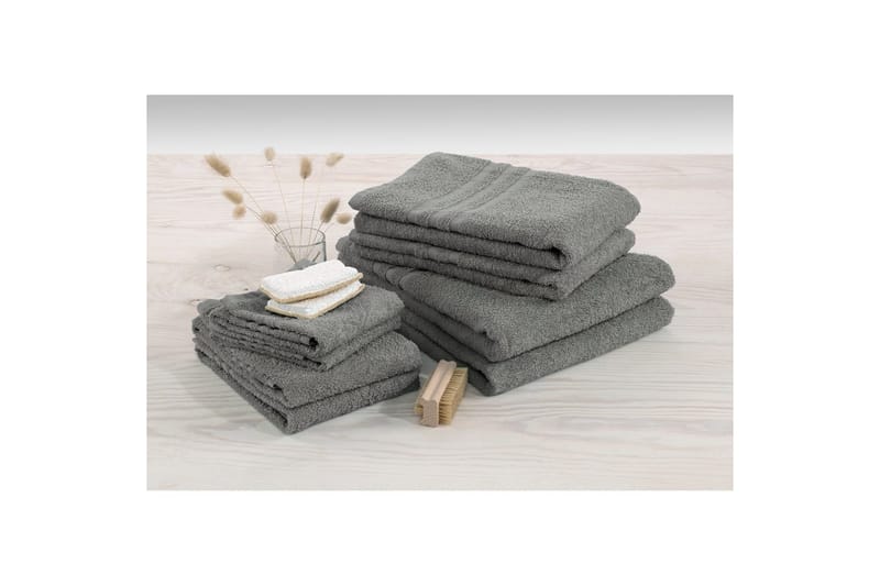 Gästhandduk Basic Frotté - Grå - Textilier & mattor - Badrumstextilier - Handduk