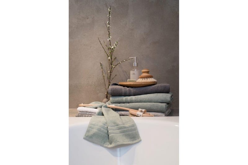Gästhandduk Basic Frotté - Grön - Textilier & mattor - Badrumstextilier - Handduk