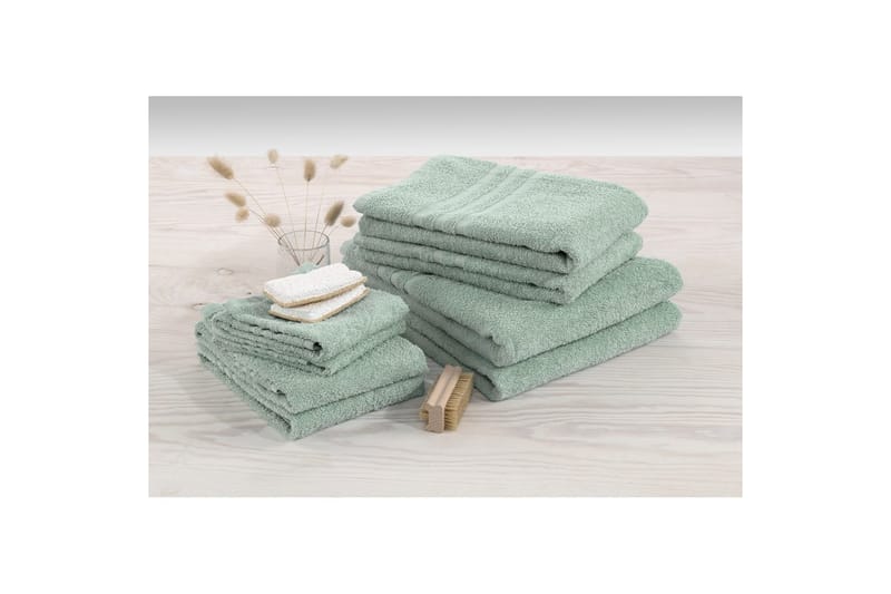 Gästhandduk Basic Frotté - Grön - Textilier & mattor - Badrumstextilier - Handduk