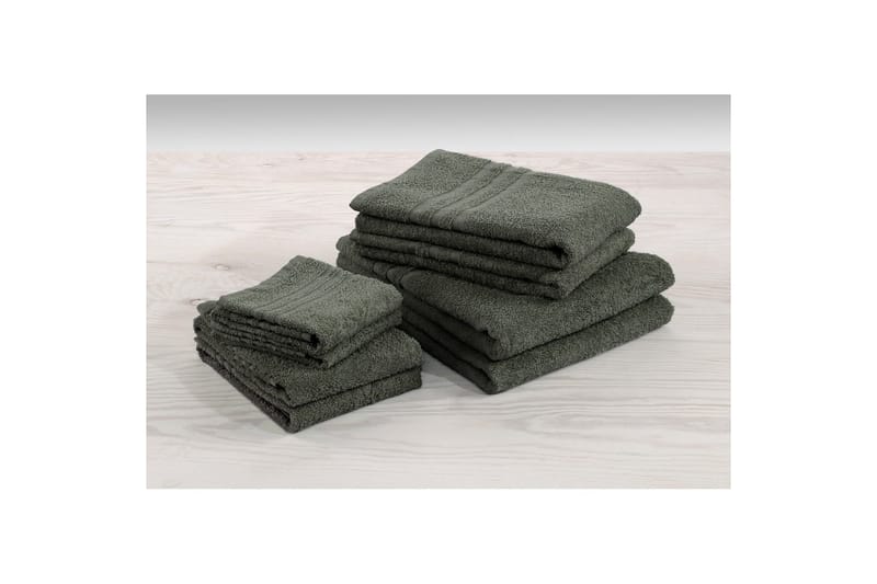 Gästhandduk Basic Frotté - Mörkgrön - Textilier & mattor - Badrumstextilier - Handduk