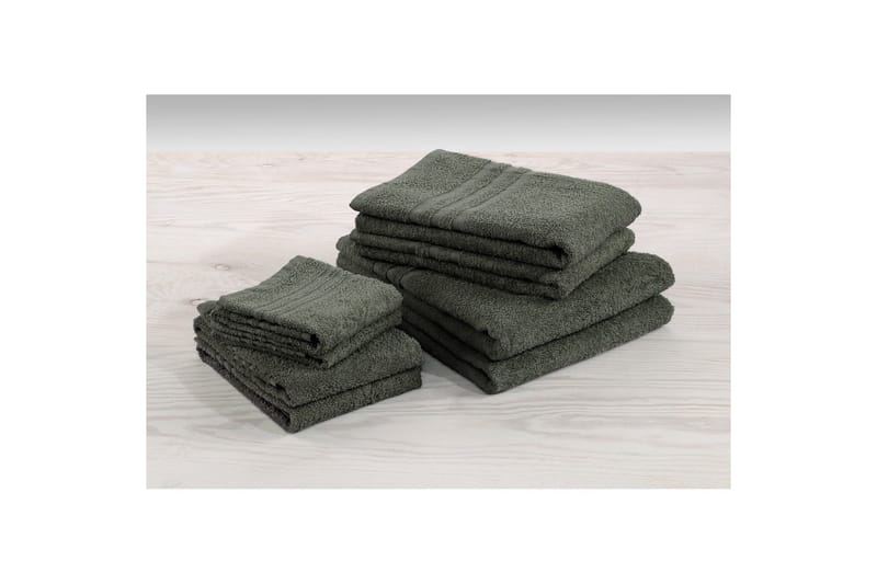 Gästhandduk Basic Frotté - Mörkgrön - Textilier & mattor - Badrumstextilier - Handduk