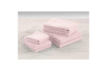 Gästhandduk Basic Frotté - Rosa - Textilier & mattor - Badrumstextilier - Handduk