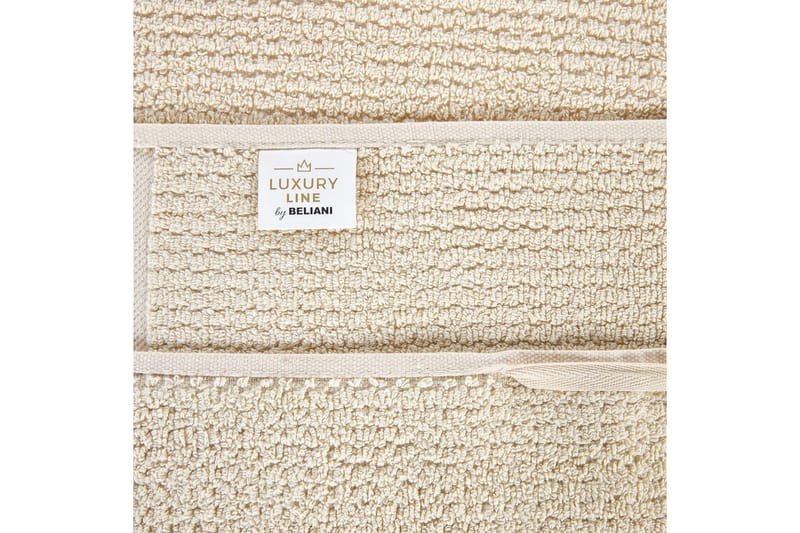 Handduk Atiu set om 2 Beige - Beige - Textilier & mattor - Badrumstextilier - Badlakan & badhandduk