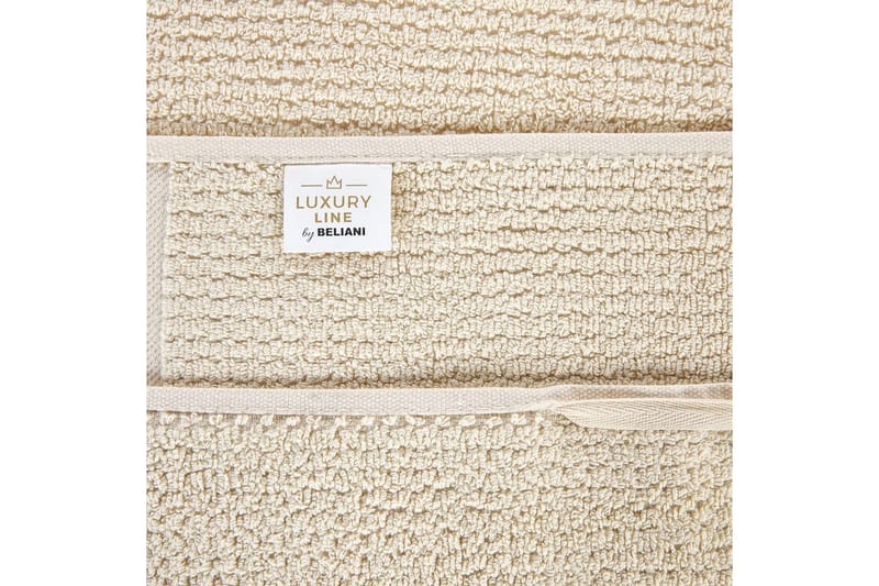 Handduk Atiu set om 2 Beige - Beige - Textilier & mattor - Badrumstextilier - Badlakan & badhandduk