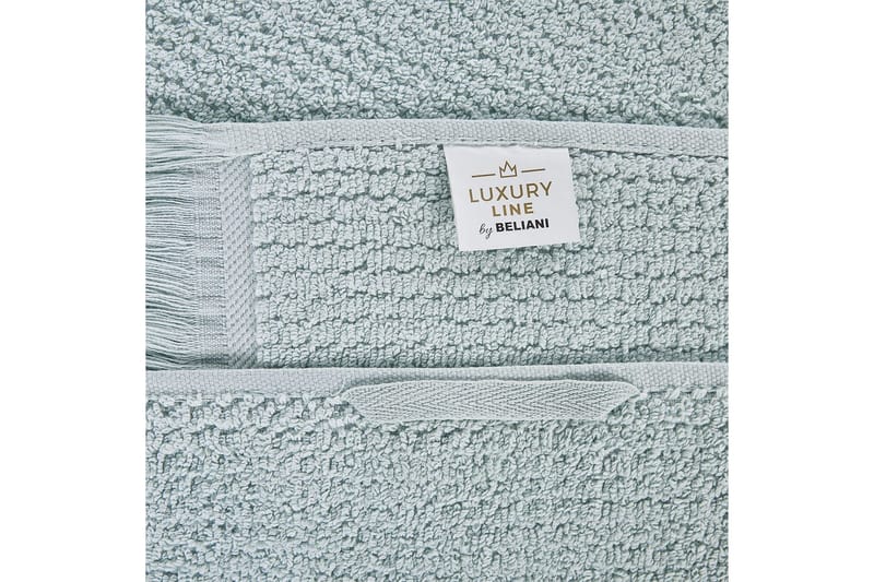 Handduk Atiu set om 2 Grön - Grön - Textilier & mattor - Badrumstextilier - Badlakan & badhandduk