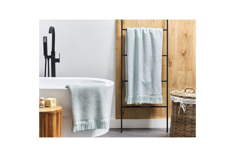 Handduk Atiu set om 2 Grön - Grön - Textilier & mattor - Badrumstextilier - Badlakan & badhandduk