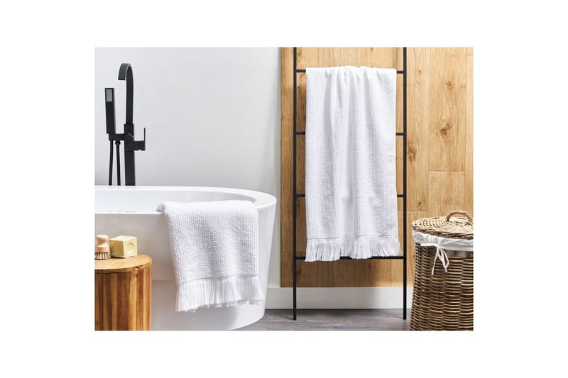 Handduk Atiu set om 2 Vit - Vit - Textilier & mattor - Badrumstextilier - Badlakan & badhandduk