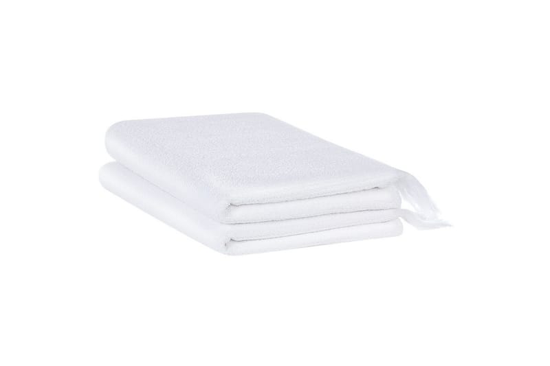 Handduk Atiu set om 2 Vit - Vit - Textilier & mattor - Badrumstextilier - Badlakan & badhandduk