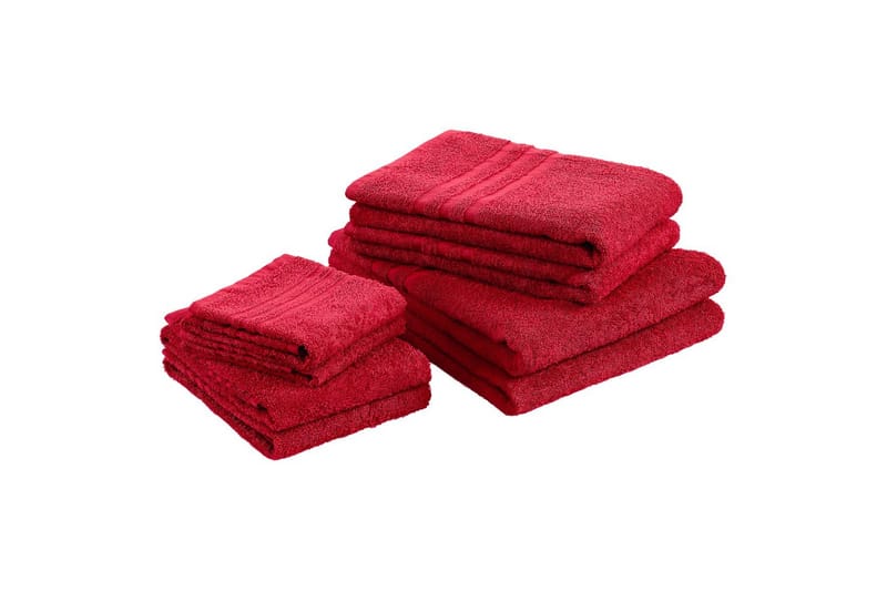 Handduk Basic Frotté - Röd - Textilier & mattor - Badrumstextilier - Handduk