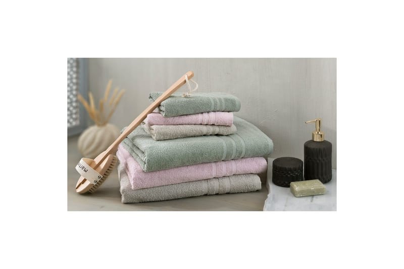 Handduk Basic Frotté - Rosa - Textilier & mattor - Badrumstextilier - Handduk