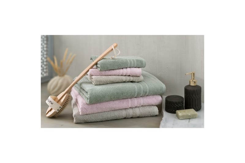 Handduk Basic Frotté - Rosa - Textilier & mattor - Badrumstextilier - Handduk