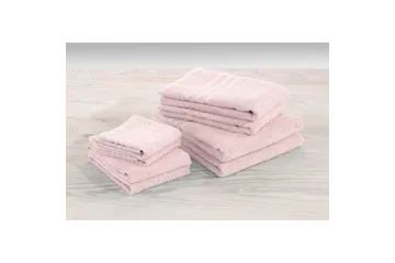 Handduk Basic Frotté - Rosa - Textilier & mattor - Badrumstextilier - Handduk