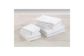 Handduk Basic Frotté - Vit - Textilier & mattor - Badrumstextilier - Handduk